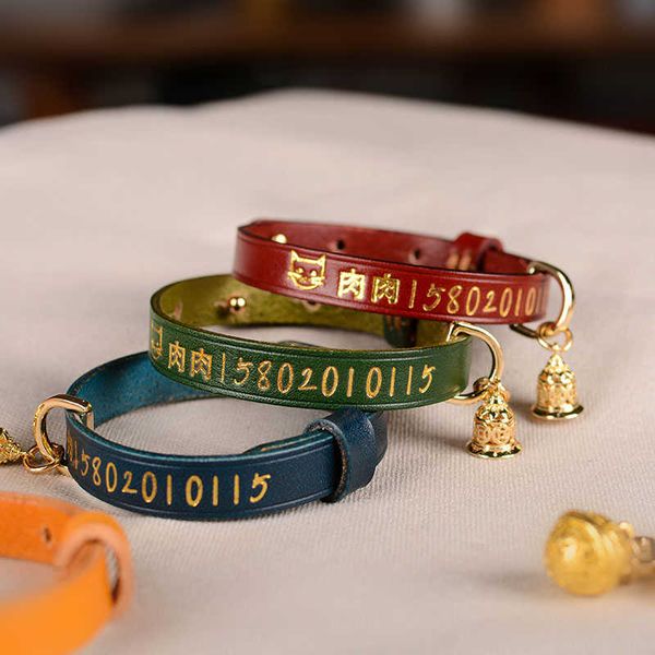 cat silent bell small jewelry dog lettering anti lost tag leather pet collar
cat silent bell small jewelry dog lettering anti lost tag leather pet collar