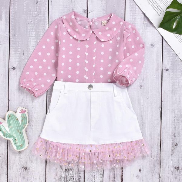 girl's dresses girls clothing sets summer doll collar polka dot t-shirt + lace skirts 2pcs suit outfits toddler childrenclothi, Red;yellow
girl's dresses girls clothing sets summer doll collar polka dot t-shirt + lace skirts 2pcs suit outfits toddler childrenclothi, Red;yellow