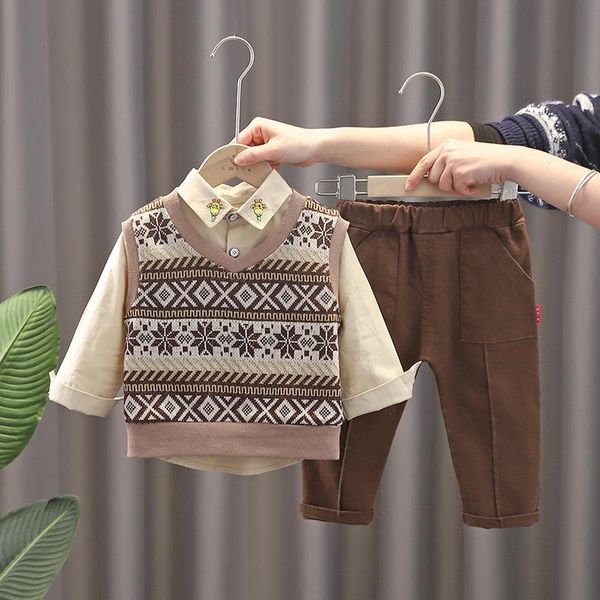 clothing sets boys spring suit 2021 handsome boy and autumn clothes tide 0-4 year old baby children's vest three-piece set, White
clothing sets boys spring suit 2021 handsome boy and autumn clothes tide 0-4 year old baby children's vest three-piece set, White