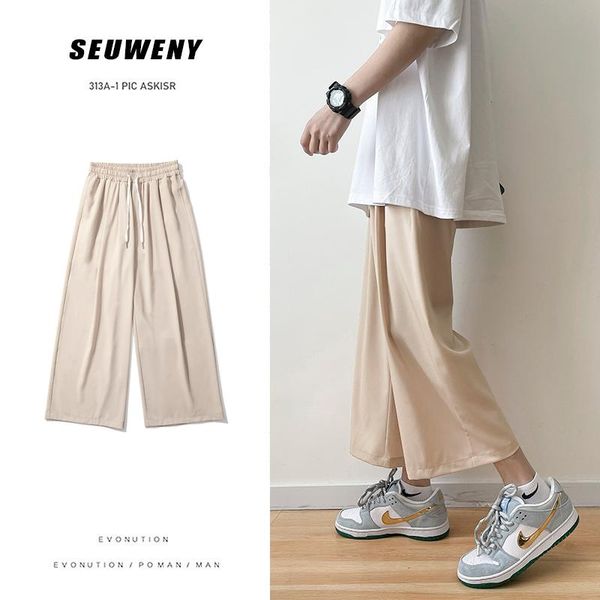 men's pants mens ankle-length trousers black/khaki summer thin straight casual couple oversize harajuku streetwear wide-leg
men's pants mens ankle-length trousers black/khaki summer thin straight casual couple oversize harajuku streetwear wide-leg