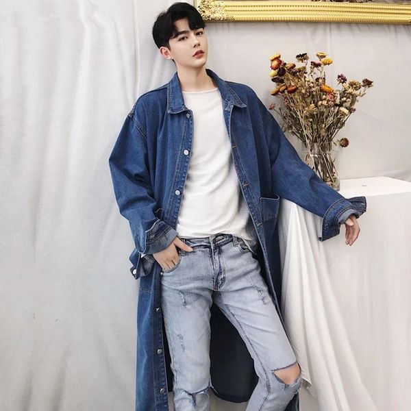 japan retro style men long denim trench jacket single breasted big pockets mens loose over-knee blue coat 2021 men's coats, Tan;black
japan retro style men long denim trench jacket single breasted big pockets mens loose over-knee blue coat 2021 men's coats, Tan;black