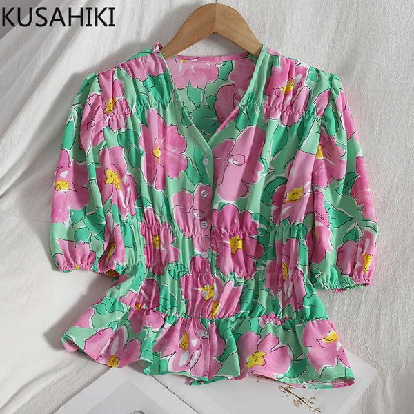 kusahiki korean printing women blouse pleated slim puff short sleeve shirt causal single breasted v-neck blusas de mujer 6g826 210602, White
kusahiki korean printing women blouse pleated slim puff short sleeve shirt causal single breasted v-neck blusas de mujer 6g826 210602, White
