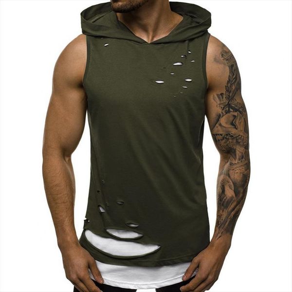 summer men tank solid stylish mens double layer ripped sleeveless vest sports streetwear hoodie sweatshirt, White;black
summer men tank solid stylish mens double layer ripped sleeveless vest sports streetwear hoodie sweatshirt, White;black