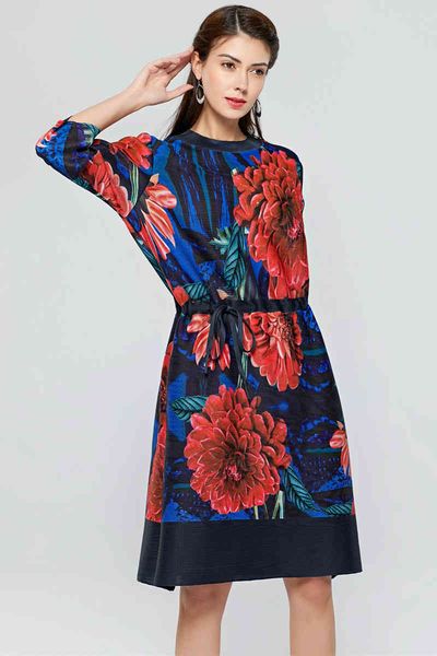 dress miyake floral print colorblock drawstring waist slimming cropped sleeves pleated, Black;gray
dress miyake floral print colorblock drawstring waist slimming cropped sleeves pleated, Black;gray