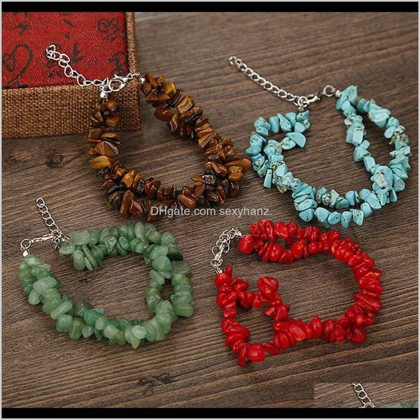 charm bracelets jewelry drop delivery 2021 seven vein ring natural crystal agate gravel double layer bracelet b002 40vve, Golden;silver
charm bracelets jewelry drop delivery 2021 seven vein ring natural crystal agate gravel double layer bracelet b002 40vve, Golden;silver