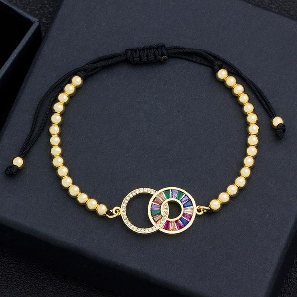 charm bracelets trendy braided bracelet gold color adjustable for fashion women copper beads cz jewelry boho ethnic bangles, Golden;silver
charm bracelets trendy braided bracelet gold color adjustable for fashion women copper beads cz jewelry boho ethnic bangles, Golden;silver