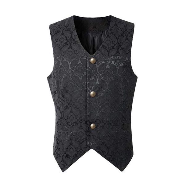 men's vests men fashion punk jacket vintage overcoat outwear button tailcoat vest coat party wedding tie suit pocket square set 12.25, Black;white
men's vests men fashion punk jacket vintage overcoat outwear button tailcoat vest coat party wedding tie suit pocket square set 12.25, Black;white