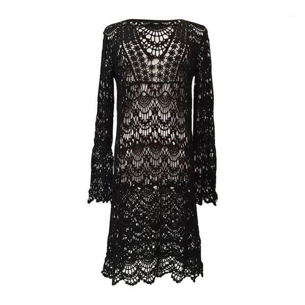 3umeter long cut-out crochet beach smock jacket swimsuit cover sleeve sun protection women's skirt wholesale swimwear, White;black
3umeter long cut-out crochet beach smock jacket swimsuit cover sleeve sun protection women's skirt wholesale swimwear, White;black