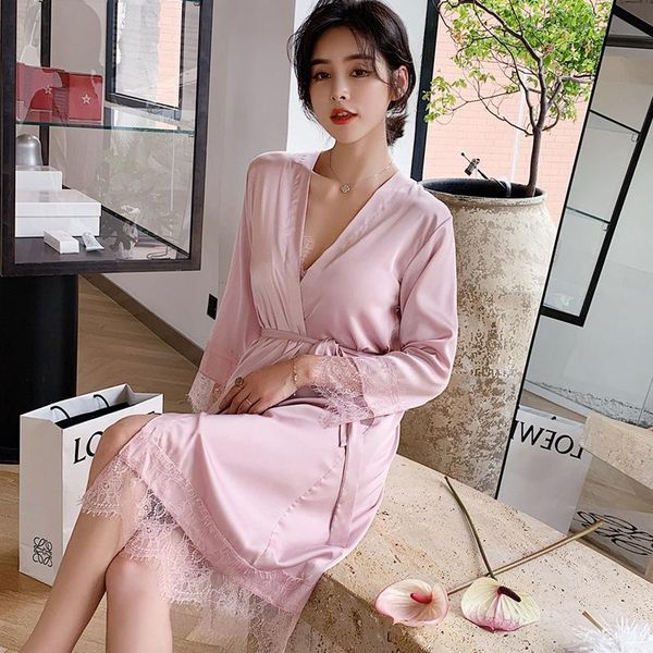women's sleepwear lady rayon twinset robe set v-neck lace negligee with bra belt loose nighty&robe suit bridesmaid 2pcs nightwear, Black;red
women's sleepwear lady rayon twinset robe set v-neck lace negligee with bra belt loose nighty&robe suit bridesmaid 2pcs nightwear, Black;red