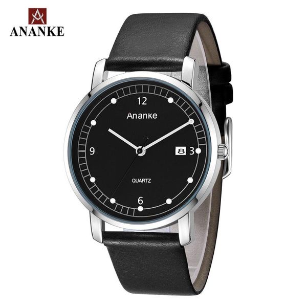 wristwatches ananke mens watches leather buckle strap auto date simple hardlex dial waterproof and resistant quartz wristwatch an02, Slivery;brown
wristwatches ananke mens watches leather buckle strap auto date simple hardlex dial waterproof and resistant quartz wristwatch an02, Slivery;brown