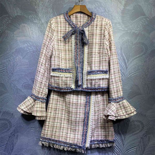 two piece dress france elegant stylish women's skirt sets 2021 enlargement sleeves tweed coat + skirts 2 c449, White
two piece dress france elegant stylish women's skirt sets 2021 enlargement sleeves tweed coat + skirts 2 c449, White