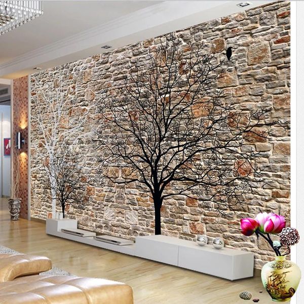 wallpapers custom mural wallpaper 3d brick wall abstract tree fresco living room tv sofa background decor pvc waterproof stickers
wallpapers custom mural wallpaper 3d brick wall abstract tree fresco living room tv sofa background decor pvc waterproof stickers
