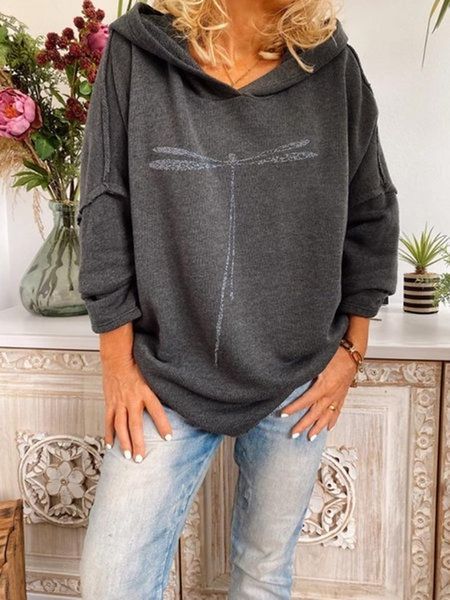 women's hoodies & sweatshirts early autumn women hooded loose printed mid-length long sleeve female casual all-match simple sweatshirt, Black
women's hoodies & sweatshirts early autumn women hooded loose printed mid-length long sleeve female casual all-match simple sweatshirt, Black