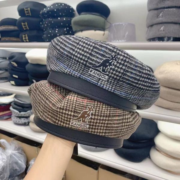 berets korean version plaid kangaroo wool beret noble women's ladies casual hat woven embroidery painter's, Blue;gray
berets korean version plaid kangaroo wool beret noble women's ladies casual hat woven embroidery painter's, Blue;gray