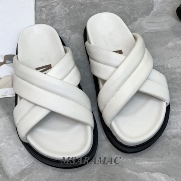 summer cross-belt lightweight outer wear slippers leather round peep toe flat bottom female casual style beach, Black
summer cross-belt lightweight outer wear slippers leather round peep toe flat bottom female casual style beach, Black