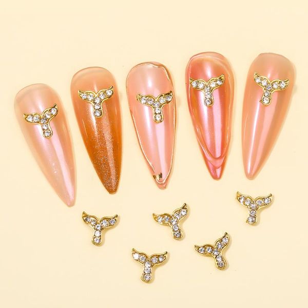 nail art decorations 10pc alloy fishtail rhinestone3d golden metal super flash crystal zircon decoration accessories diy parts, Silver;gold
nail art decorations 10pc alloy fishtail rhinestone3d golden metal super flash crystal zircon decoration accessories diy parts, Silver;gold
