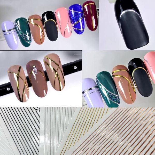 nail art decorations 3d metal wave strip multi-size lines stickers flexible stripes, 5 colors gold stripe chrome tape sticker, Silver;gold
nail art decorations 3d metal wave strip multi-size lines stickers flexible stripes, 5 colors gold stripe chrome tape sticker, Silver;gold