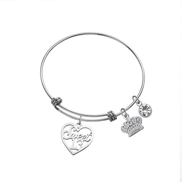charm bransoletki dziewczyny biżuteria urodzinowa biżuteria prezent moda korona heart bangle z bransoletka birthstone akcesoria, Golden;silver
charm bransoletki dziewczyny biżuteria urodzinowa biżuteria prezent moda korona heart bangle z bransoletka birthstone akcesoria, Golden;silver