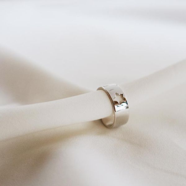 cluster rings 1pc authentic s925 sterling silver fine jewelry hollow-out star band ring adjust gift women's j360, Golden;silver
cluster rings 1pc authentic s925 sterling silver fine jewelry hollow-out star band ring adjust gift women's j360, Golden;silver