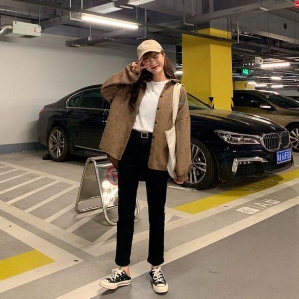 women's jackets women trenchcost-effective autumn and winter striped mid-length wide overcoat, Black;brown
women's jackets women trenchcost-effective autumn and winter striped mid-length wide overcoat, Black;brown