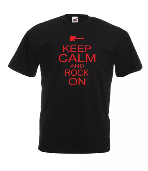 keep calm rock on music guitar funny novelty birthday xmas gift t shirt, White;black
keep calm rock on music guitar funny novelty birthday xmas gift t shirt, White;black