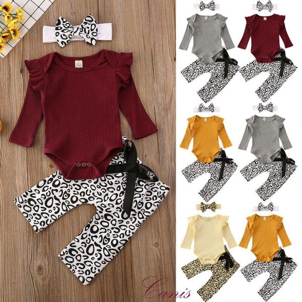 born infant baby boy girl autumn solid knit long sleeve romper leopard print pants headband outfits 3pcs clothes sets clothing, White
born infant baby boy girl autumn solid knit long sleeve romper leopard print pants headband outfits 3pcs clothes sets clothing, White
