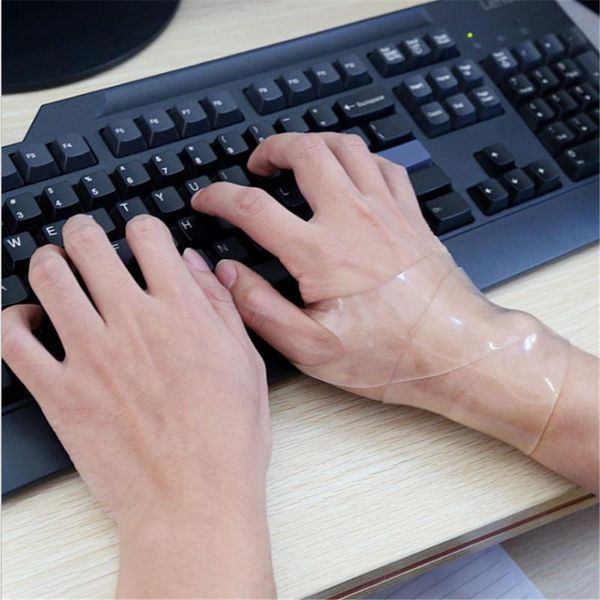 wrist support 1 pair transparent relief brace wrap silicone bandage wristband thumb protector sports sprained protection, Black;red
wrist support 1 pair transparent relief brace wrap silicone bandage wristband thumb protector sports sprained protection, Black;red