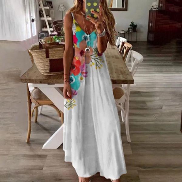 casual dresses 40# straight v-neck dress 202 floral printed long bohemian maxi women clothing sleeveless strap for woman vestidos, Black;gray
casual dresses 40# straight v-neck dress 202 floral printed long bohemian maxi women clothing sleeveless strap for woman vestidos, Black;gray