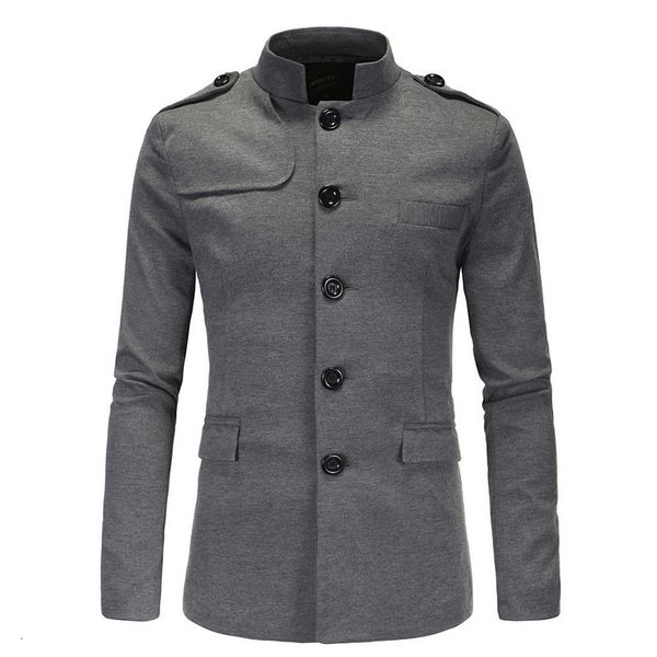 men's suits & blazers autumn winter men's collar suit leisure chinese tunic jacket stand blazer masculino m5jx, White;black
men's suits & blazers autumn winter men's collar suit leisure chinese tunic jacket stand blazer masculino m5jx, White;black