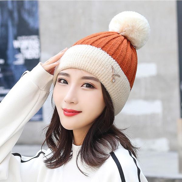 beanie/skull caps ladies large size wool ball all-match knitted hat outdoor cold-proof ear protection warm woolen women's cap, Blue;gray
beanie/skull caps ladies large size wool ball all-match knitted hat outdoor cold-proof ear protection warm woolen women's cap, Blue;gray
