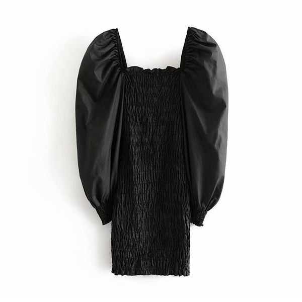 casual dresses bodycon black mini dress women puff long sleeve club party streetwear square collar pleated vestidos de fiesta, Black;gray
casual dresses bodycon black mini dress women puff long sleeve club party streetwear square collar pleated vestidos de fiesta, Black;gray