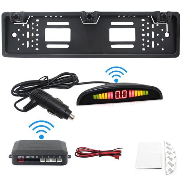 car rear view cameras& parking sensors universial led radar sensor system license plate camera monitoring with lcd display
car rear view cameras& parking sensors universial led radar sensor system license plate camera monitoring with lcd display