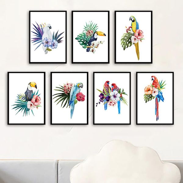 paintings macaw rosella parrot toucan monstera palm bird wall art canvas painting nordic posters and prints pictures kids room decor
paintings macaw rosella parrot toucan monstera palm bird wall art canvas painting nordic posters and prints pictures kids room decor