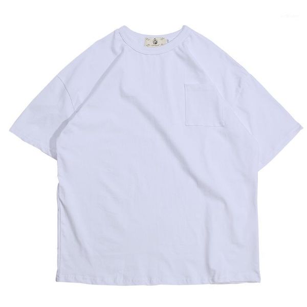 men's t-shirts solid color short sleeve t-shirt mens summer crew neck half-sleeve simple casual loose pocket men, White;black
men's t-shirts solid color short sleeve t-shirt mens summer crew neck half-sleeve simple casual loose pocket men, White;black