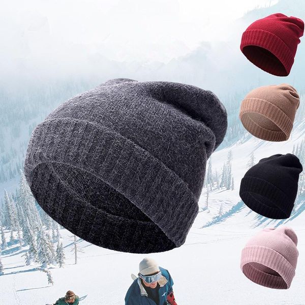 soft warm cashmere cuffed beanie solid knit foldover hat style stretch skull ski cap cycling caps & masks, Black
soft warm cashmere cuffed beanie solid knit foldover hat style stretch skull ski cap cycling caps & masks, Black