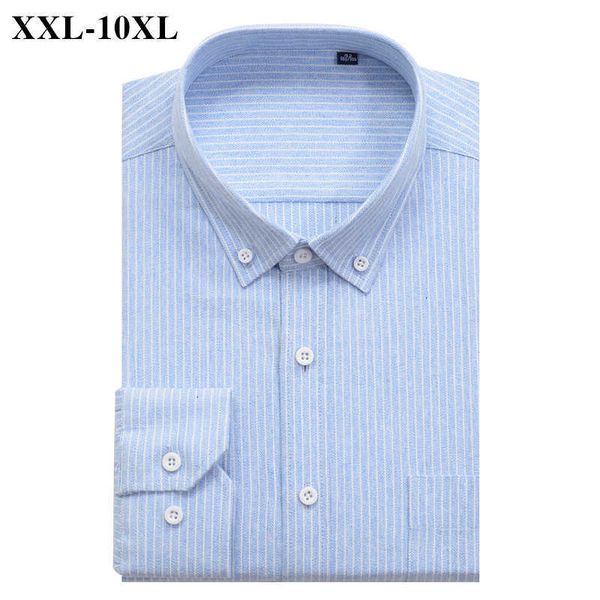 men's casual shirts men 100% cotton oxford business long-sleeved striped shirt male brand clothing plus size 7xl 8xl 9xl 10xl 827r, White;black
men's casual shirts men 100% cotton oxford business long-sleeved striped shirt male brand clothing plus size 7xl 8xl 9xl 10xl 827r, White;black
