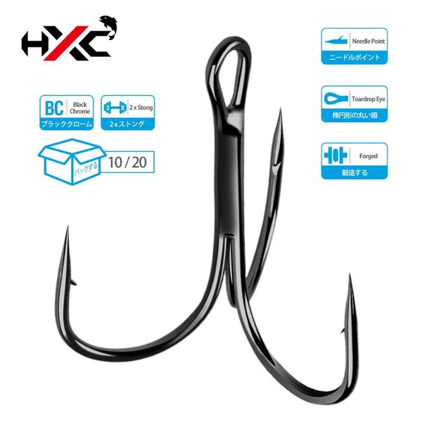 fishing hooks hxc 10/20pcs treble hook high carbon steel barbed fishhooks black nickel covered 14#-5/0# triple saltwater tackle
fishing hooks hxc 10/20pcs treble hook high carbon steel barbed fishhooks black nickel covered 14#-5/0# triple saltwater tackle