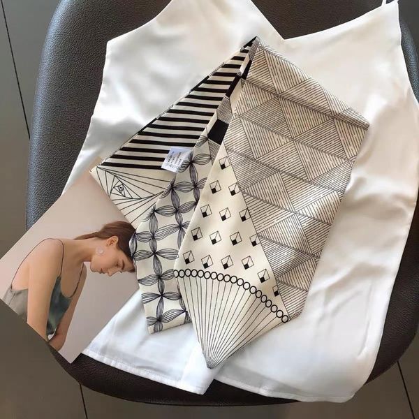 scarves thin strip small silk scarf business wear decorative shirt decorate, Blue;gray
scarves thin strip small silk scarf business wear decorative shirt decorate, Blue;gray