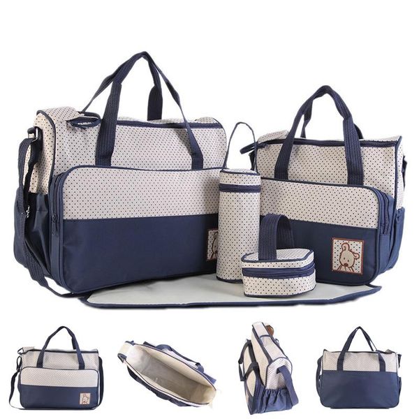 diaper bags 5pcs/set large capacity baby set bag stroller mummy maternity nappy handbag with changing pad for care
diaper bags 5pcs/set large capacity baby set bag stroller mummy maternity nappy handbag with changing pad for care
