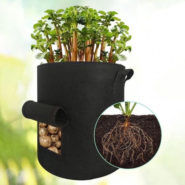 planters & pots 3pcs potato grow bag garden vegetables plant bags non-woven aeration fabric pot with handle
planters & pots 3pcs potato grow bag garden vegetables plant bags non-woven aeration fabric pot with handle