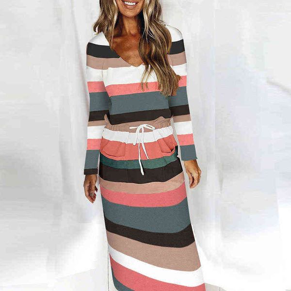 autumn fashion striped print drawstring waist long dress vintage women party dress long sleeve pocket casual maxi dress vestidos y1204, Black;gray
autumn fashion striped print drawstring waist long dress vintage women party dress long sleeve pocket casual maxi dress vestidos y1204, Black;gray