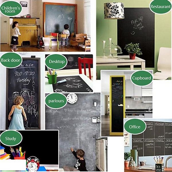 window stickers 1pc removable pvc writing board decal blackboard sticker for kids room classroom eaching tools school office supplies 200*60
window stickers 1pc removable pvc writing board decal blackboard sticker for kids room classroom eaching tools school office supplies 200*60