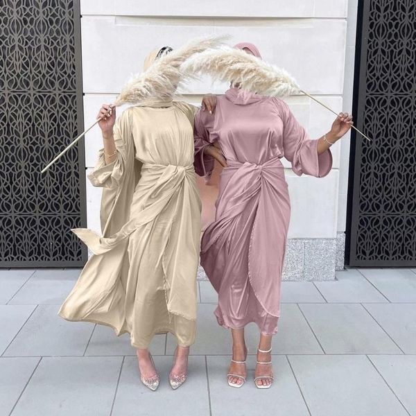 ethnic clothing satin dubai turkey islam kaftan arabic muslim sets robe longue kimono ensemble femme musulmane morocco abayas for women 2021, Red
ethnic clothing satin dubai turkey islam kaftan arabic muslim sets robe longue kimono ensemble femme musulmane morocco abayas for women 2021, Red