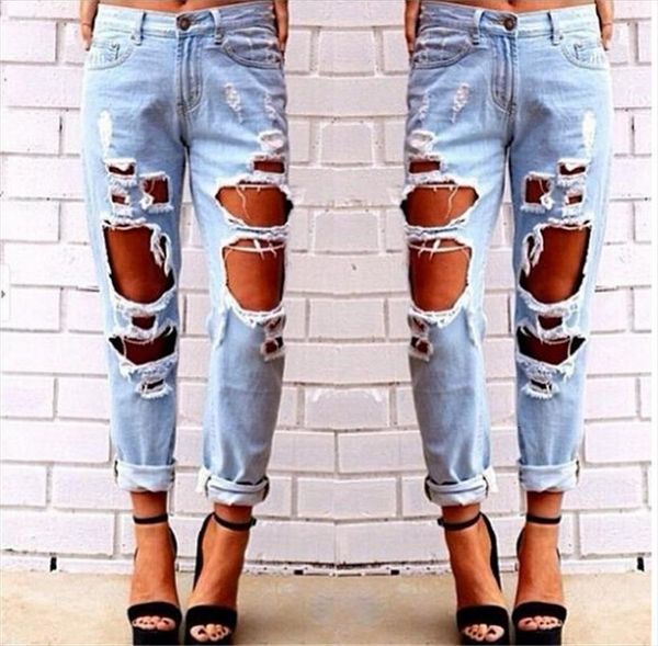 fashion destroyed ripped distressed loose womens shorts denim pants holed jeans trousers, White;black
fashion destroyed ripped distressed loose womens shorts denim pants holed jeans trousers, White;black