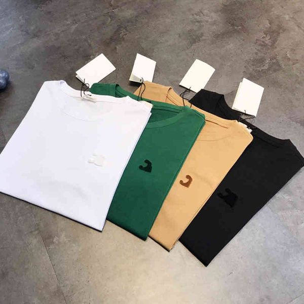 2022 factory wholesale new flocking embroidery fashion short women's t-shirt summer round neck pullover casual couple loose half sleeve, White
2022 factory wholesale new flocking embroidery fashion short women's t-shirt summer round neck pullover casual couple loose half sleeve, White