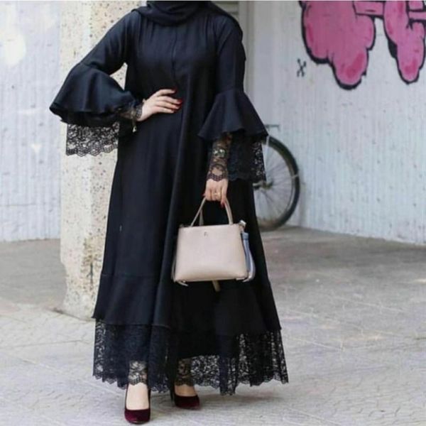 ethnic clothing black long abaya dress women 2021 fashion sleeve lace patchwork elegant muslim dubai arab islamic open, Red
ethnic clothing black long abaya dress women 2021 fashion sleeve lace patchwork elegant muslim dubai arab islamic open, Red