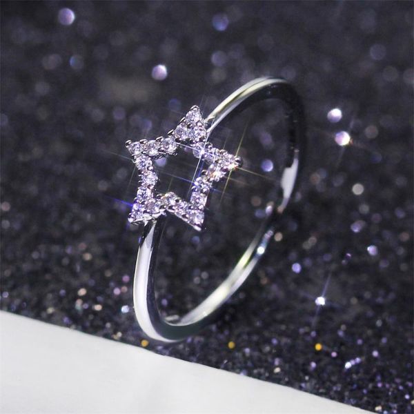 wedding rings simple star micro-inlaid zircon ring silver color shiny for women elegant female bridal jewelry accessories, Slivery;golden
wedding rings simple star micro-inlaid zircon ring silver color shiny for women elegant female bridal jewelry accessories, Slivery;golden