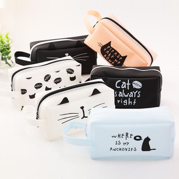 silica gel cat cute pencil case large capacity bag school supplies stationery gift pen box bags
silica gel cat cute pencil case large capacity bag school supplies stationery gift pen box bags