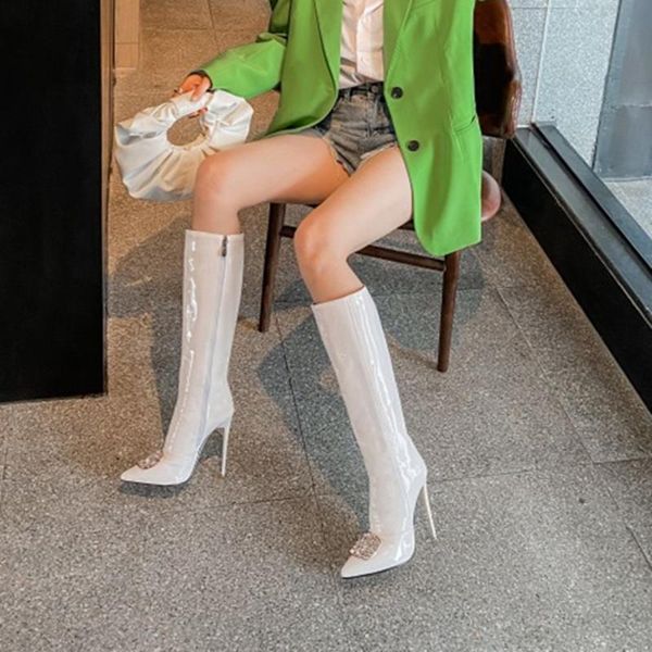 boots fancy wholesale fashion style winter women knee high bog size 47 with metal and diamond decorate zipper pointed toe, Black
boots fancy wholesale fashion style winter women knee high bog size 47 with metal and diamond decorate zipper pointed toe, Black