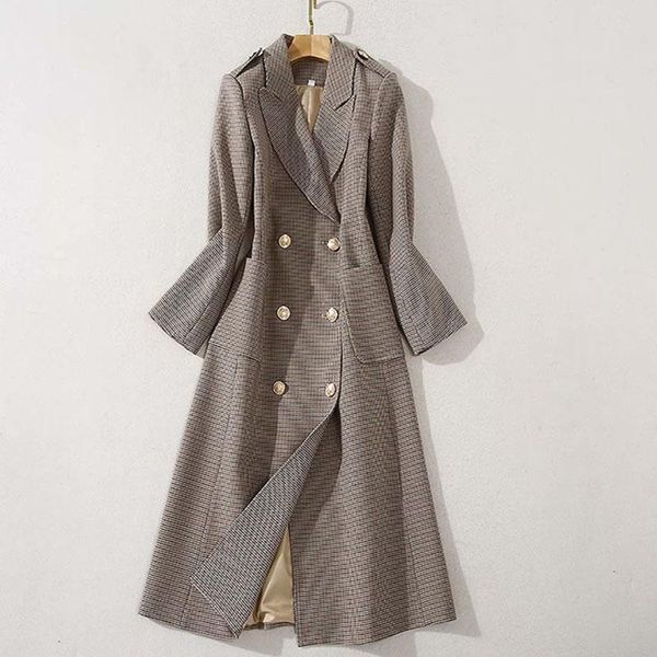 women's trench coats sale nice est runway coat notched long sleeve pockets lion buttons houndstooth wool, Tan;black
women's trench coats sale nice est runway coat notched long sleeve pockets lion buttons houndstooth wool, Tan;black